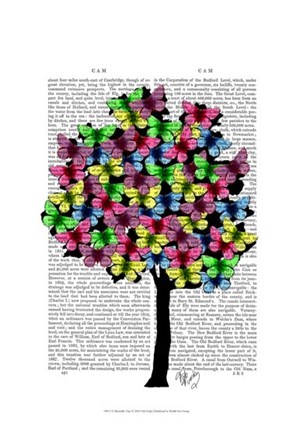 Butterfly Tree by Fab Funky art print
