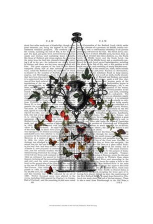 Strawberry Chandelier by Fab Funky art print