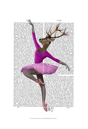 Ballet Deer in Pink I by Fab Funky art print