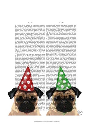 Party Pugs Pair by Fab Funky art print