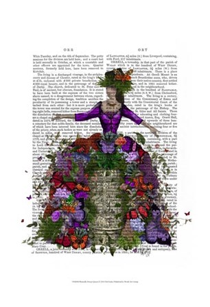 Butterfly House Queen by Fab Funky art print