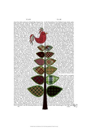 Tartan Tree Illustration by Fab Funky art print
