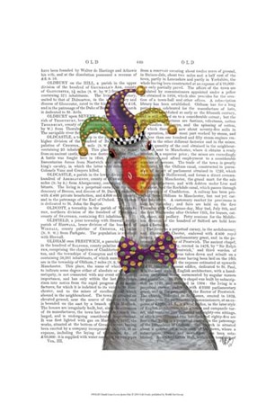 Mardi Gras Goose Jester Hat by Fab Funky art print