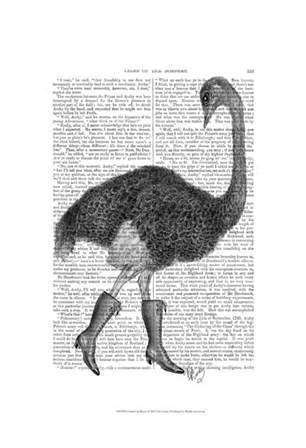 Ostrich In Boots by Fab Funky art print