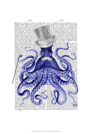 Octopus About Town by Fab Funky art print