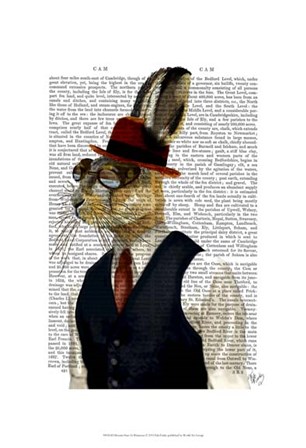 Horatio Hare In Waistcoat by Fab Funky art print