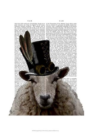 Steampunk Sheep by Fab Funky art print