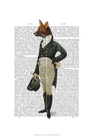 Dandy Fox Full by Fab Funky art print