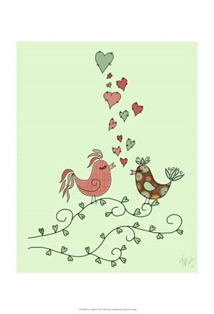Love Birds by Fab Funky art print