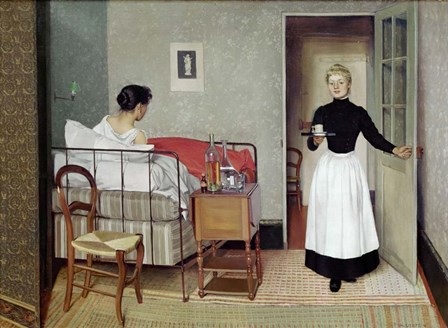 The Sick Patient (Helene Chatenay), 1892 by Felix Vallotton art print