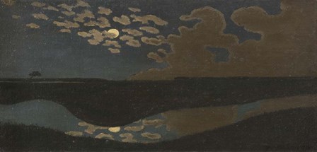 Moonligh,t c. 1895 by Felix Vallotton art print