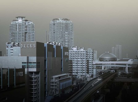 View Of Modern Tokyo by Naxart art print