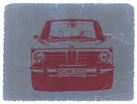 BMW 2002 Front by Naxart art print