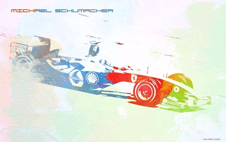 Michael Schumacher by Naxart art print