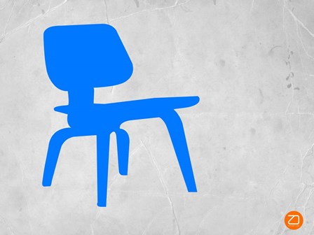 Eames Blue Chair by Naxart art print