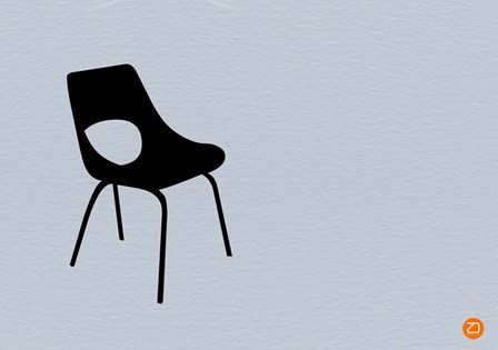 Black Chair by Naxart art print