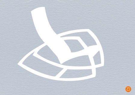 White Rocking Chair by Naxart art print