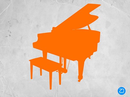 Orange Piano by Naxart art print