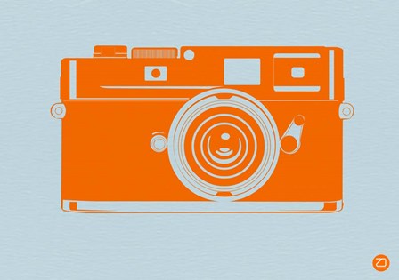 Orange Camera by Naxart art print