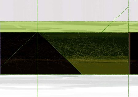 Abstract Green Geometric by Naxart art print
