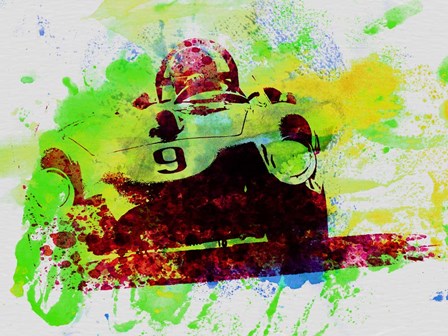 Classic Ferrari on Race track by Naxart art print