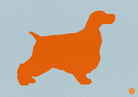 Springer Spaniel Orange by Naxart art print