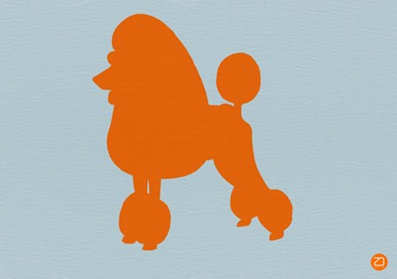 French Poodle Orange by Naxart art print