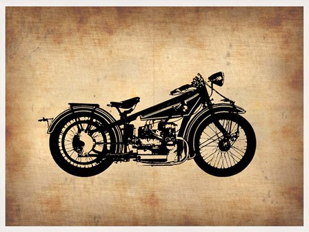 Vintage Motorcycle 1 by Naxart art print