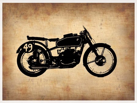 Vintage Motorcycle 2 by Naxart art print