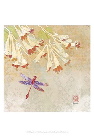 Dragonfly Lustre II by Evelia Designs art print