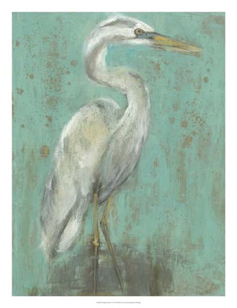 Seaspray Heron I by Jennifer Goldberger art print