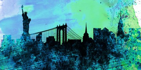 New York City Skyline by Naxart art print