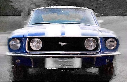 1968 Ford mustang Front End by Naxart art print