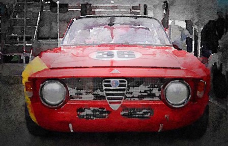 1967 Alfa Romeo GTV by Naxart art print