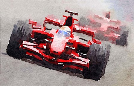 Ferrari F1 Race by Naxart art print