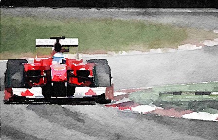 Ferrari F1 on Track by Naxart art print