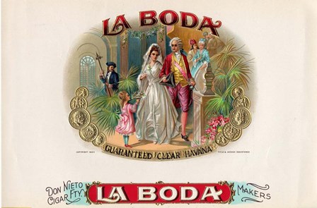 La Boda by Art of the Cigar art print
