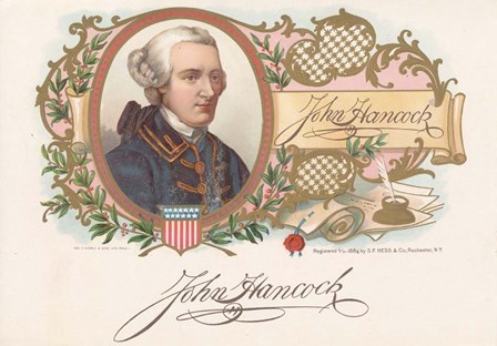 John Hancock by Art of the Cigar art print