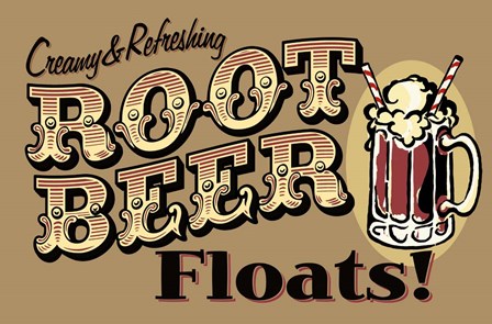 Root Beer Floats by RetroPlanet art print