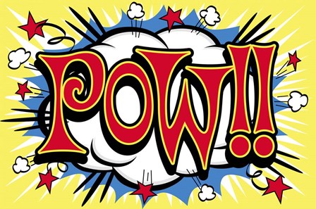 Pow by RetroPlanet art print