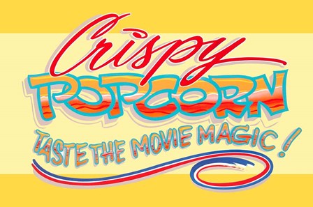Crispy Popcorn by RetroPlanet art print