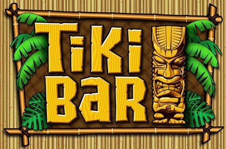 Tiki Bar by RetroPlanet art print