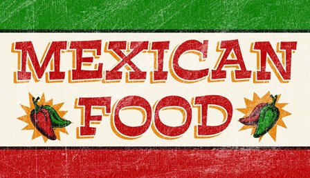 Mexican Food by RetroPlanet art print