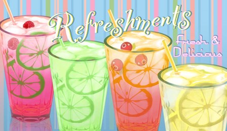Refreshments by RetroPlanet art print