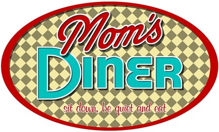 Mom's Diner by RetroPlanet art print