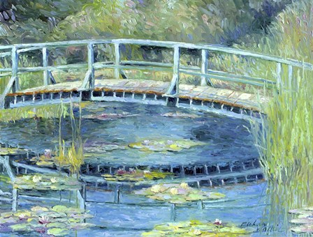 Botanical Garden Lilies by Richard Wallich art print