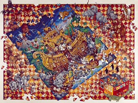 Noah's Puzzlement by Bill Bell art print