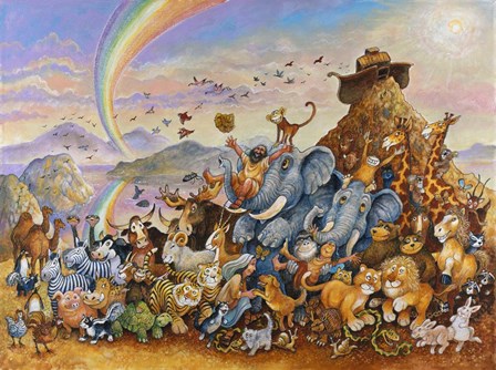 Noah Rejoicing by Bill Bell art print