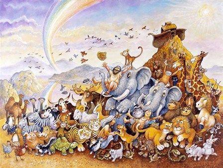 Noah's Happy Ending by Bill Bell art print