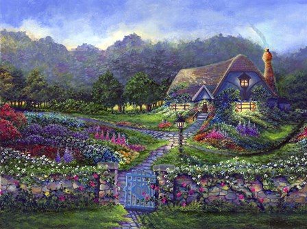 Garden Gate by Bonnie B. Cook art print